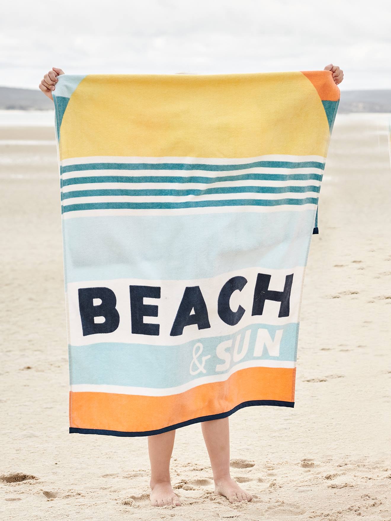 Serviette de plage / de bain BEACH & SUN multicolore
