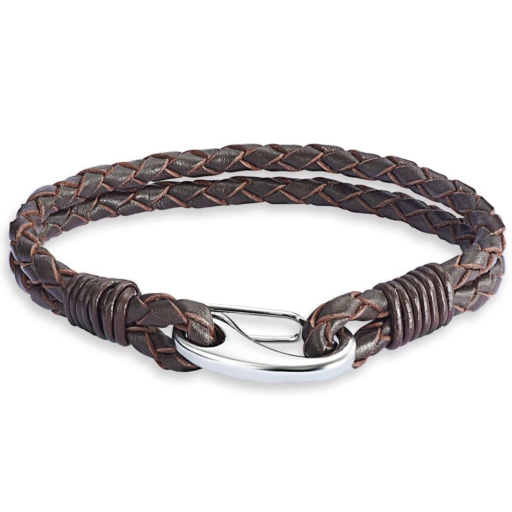 Rafaela Donata Bracelet cuir nappa Cuir véritable en Marron Bracelet