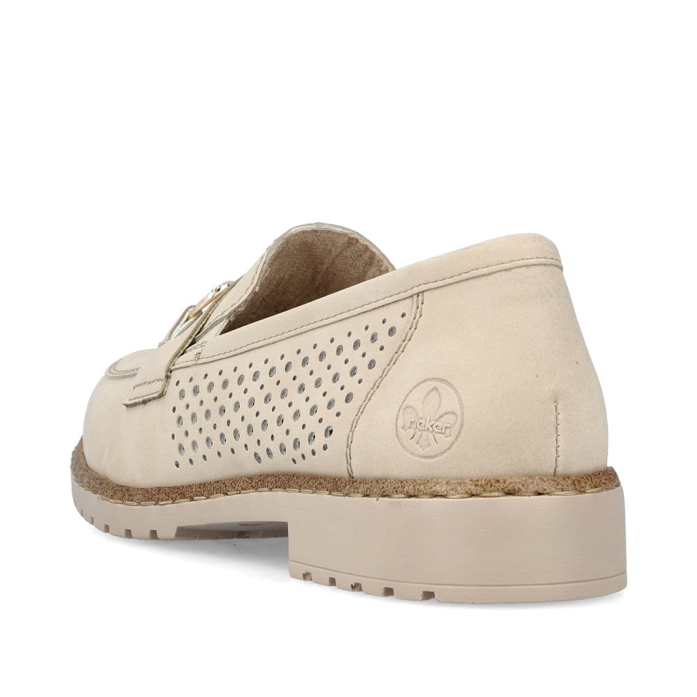 Rieker Damen Loafer hellbeige