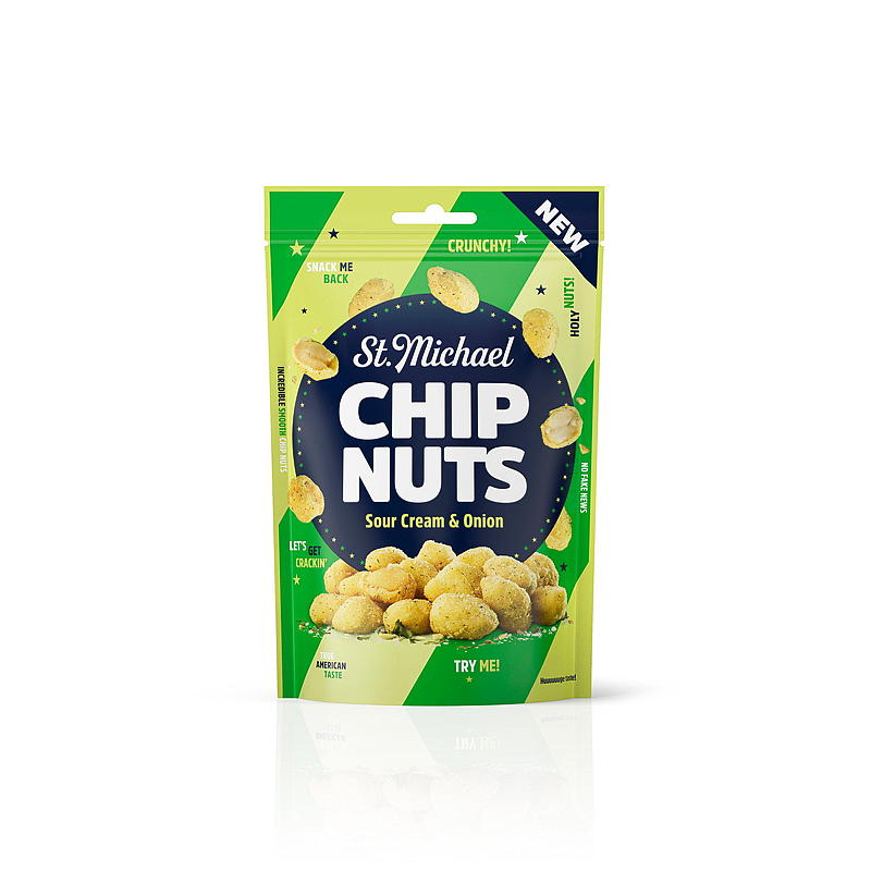 Brynild Chip nuts 110 g Sour cream & onion