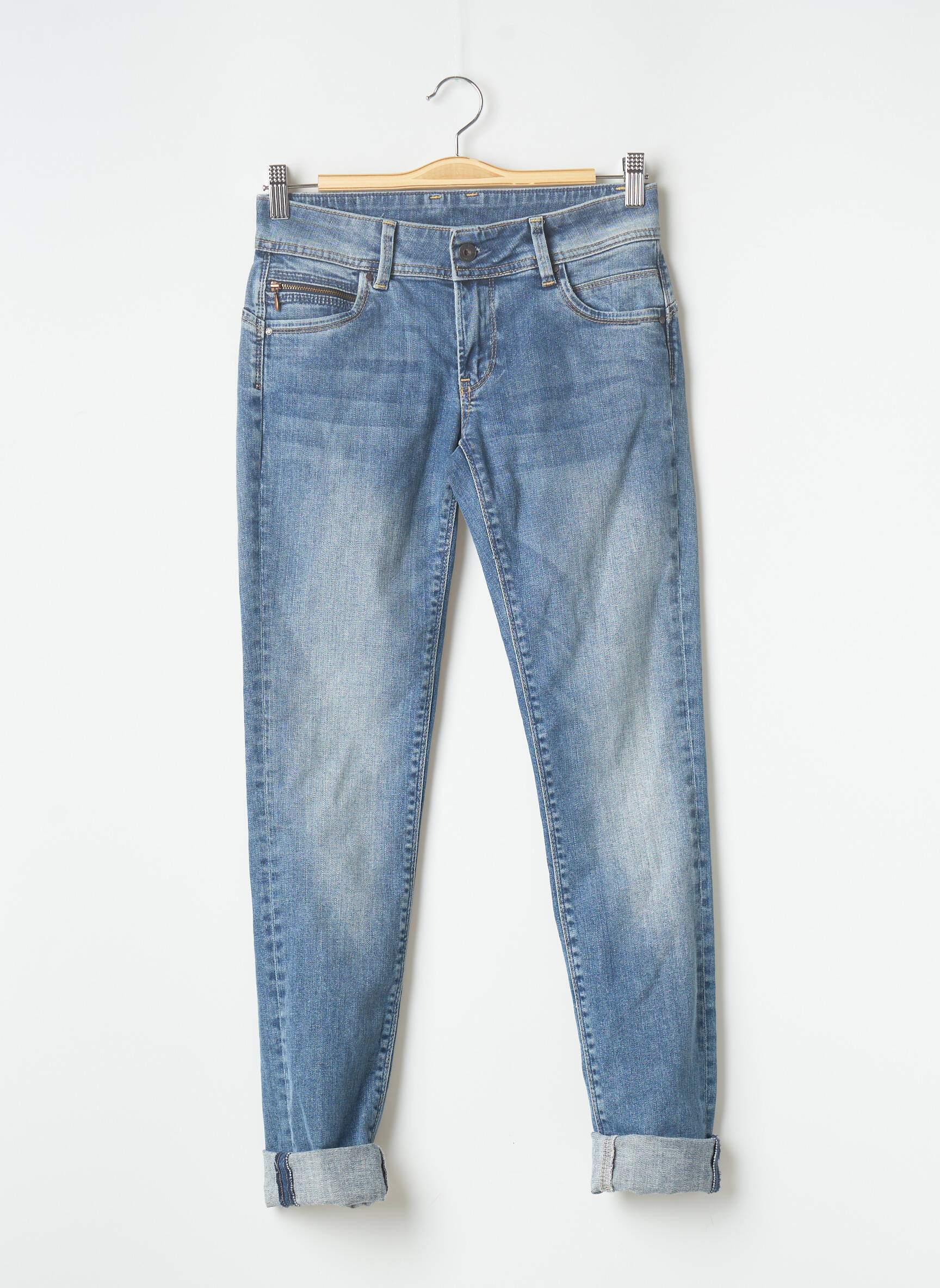 Pepe Jeans Jeans Coupe Slim Femme couleur bleu