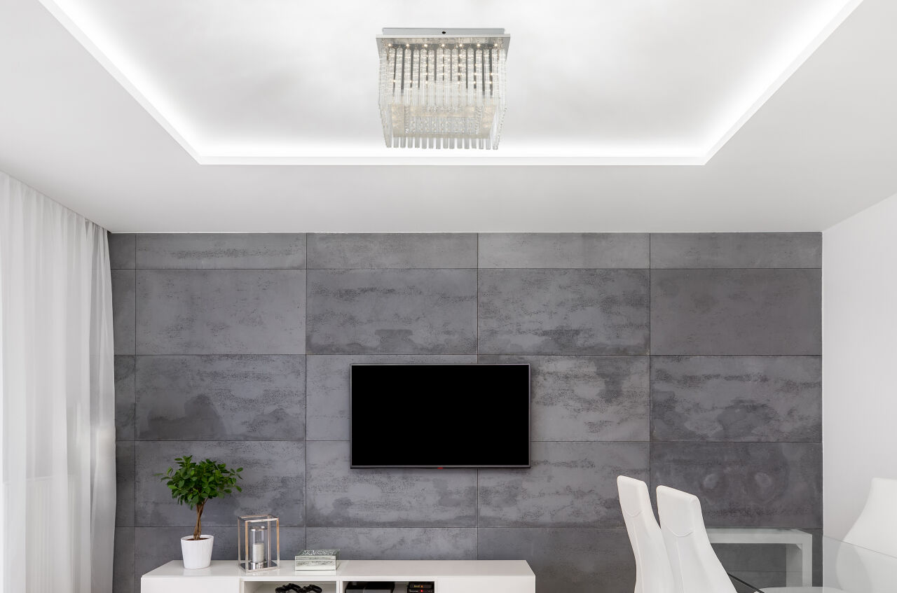 Globo Lighting - VINCE - Deckenleuchte Metall verchromt, LED