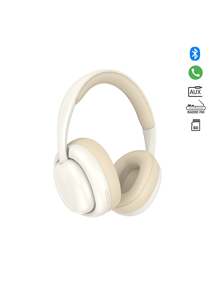SmartCase Bluetooth-Over-Ear-Kopfhörer in Beige günstig kaufen onesize