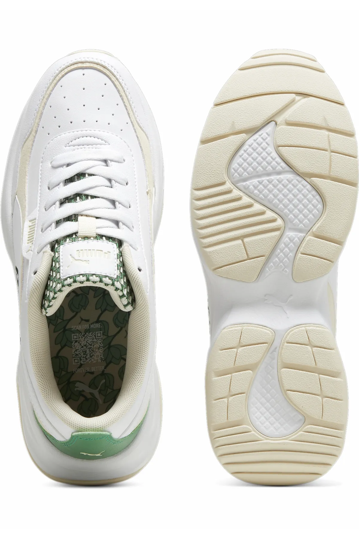 Puma  Sneaker - Weiß - Flacher Absatz