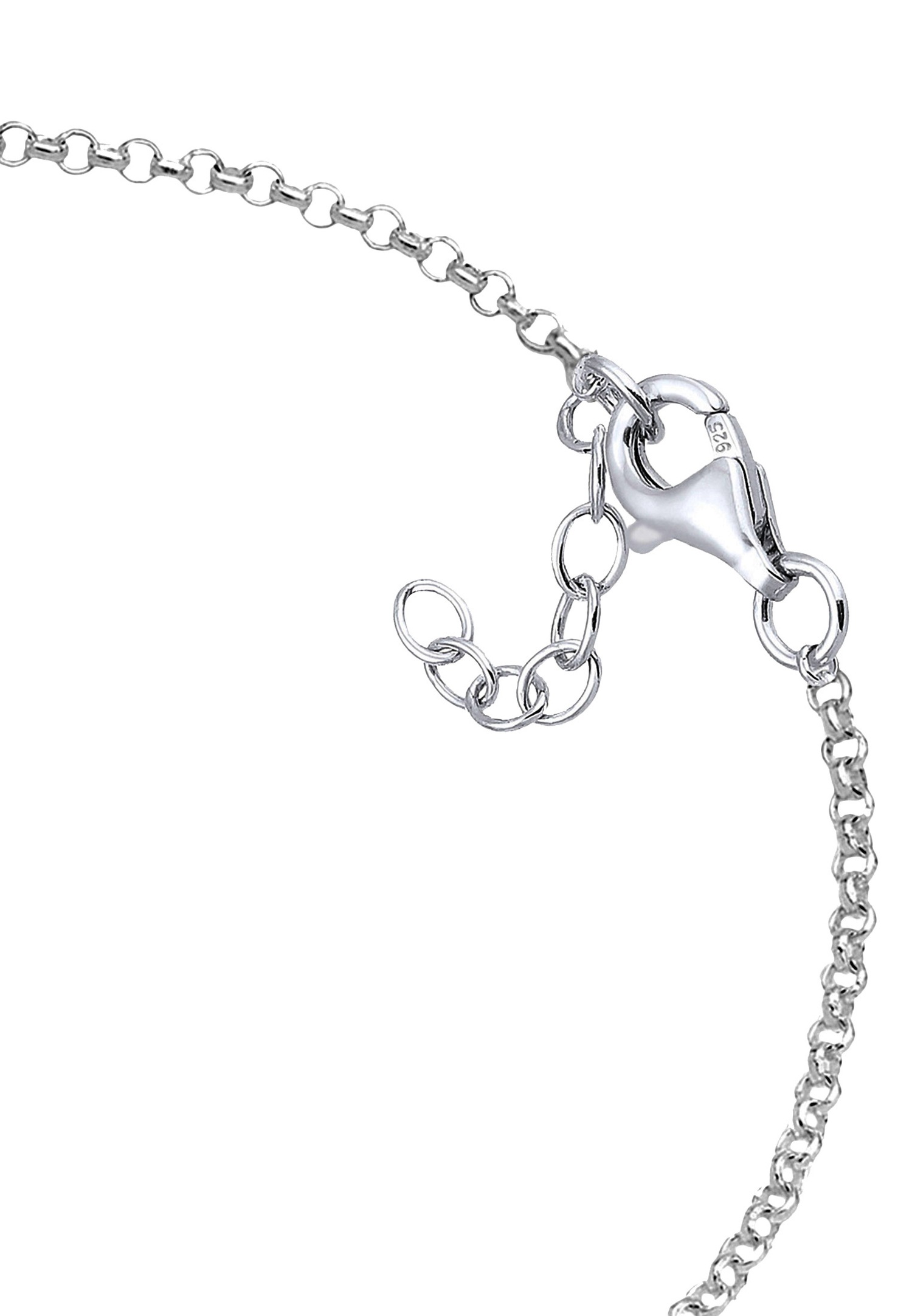 Elli Karma Wording Plättchen Boho Festival 925 Silber