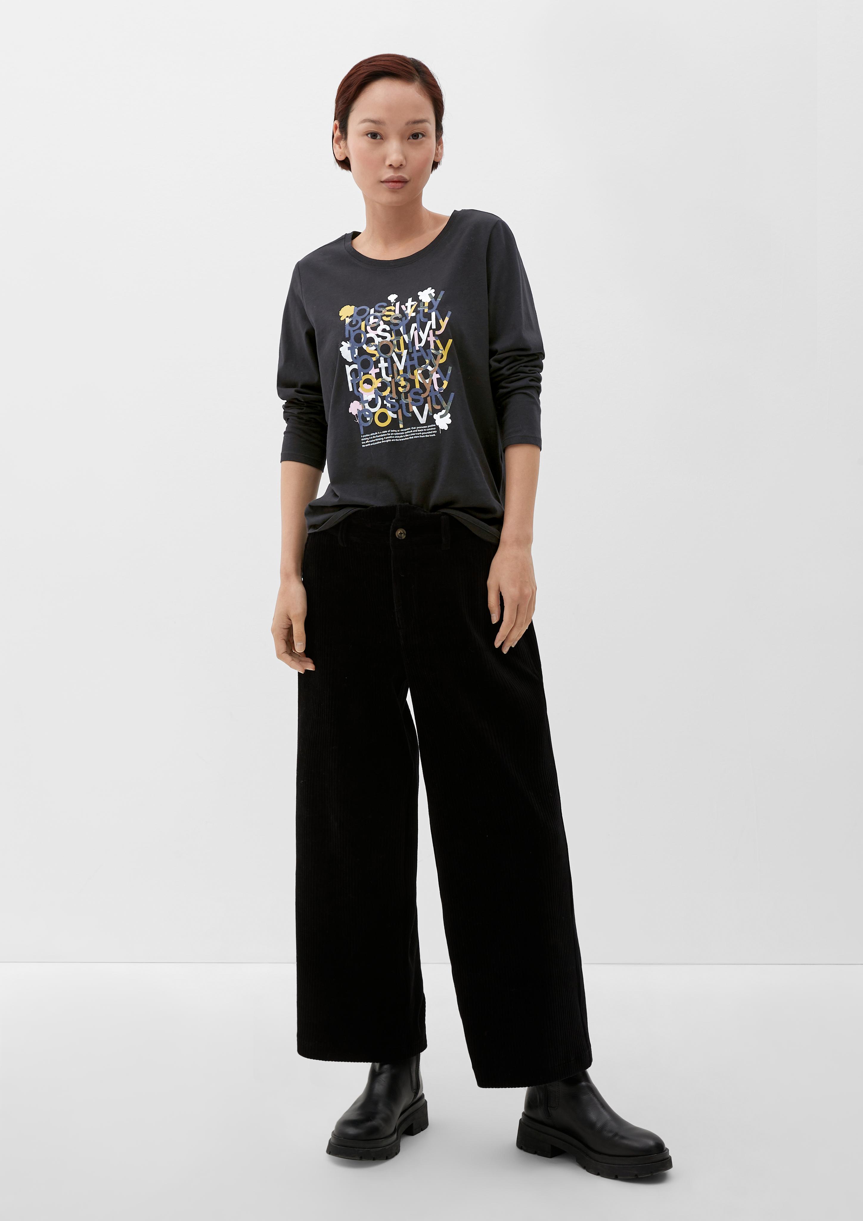 Baumwoll-Shirt mit Effektprint  2122517-99D0