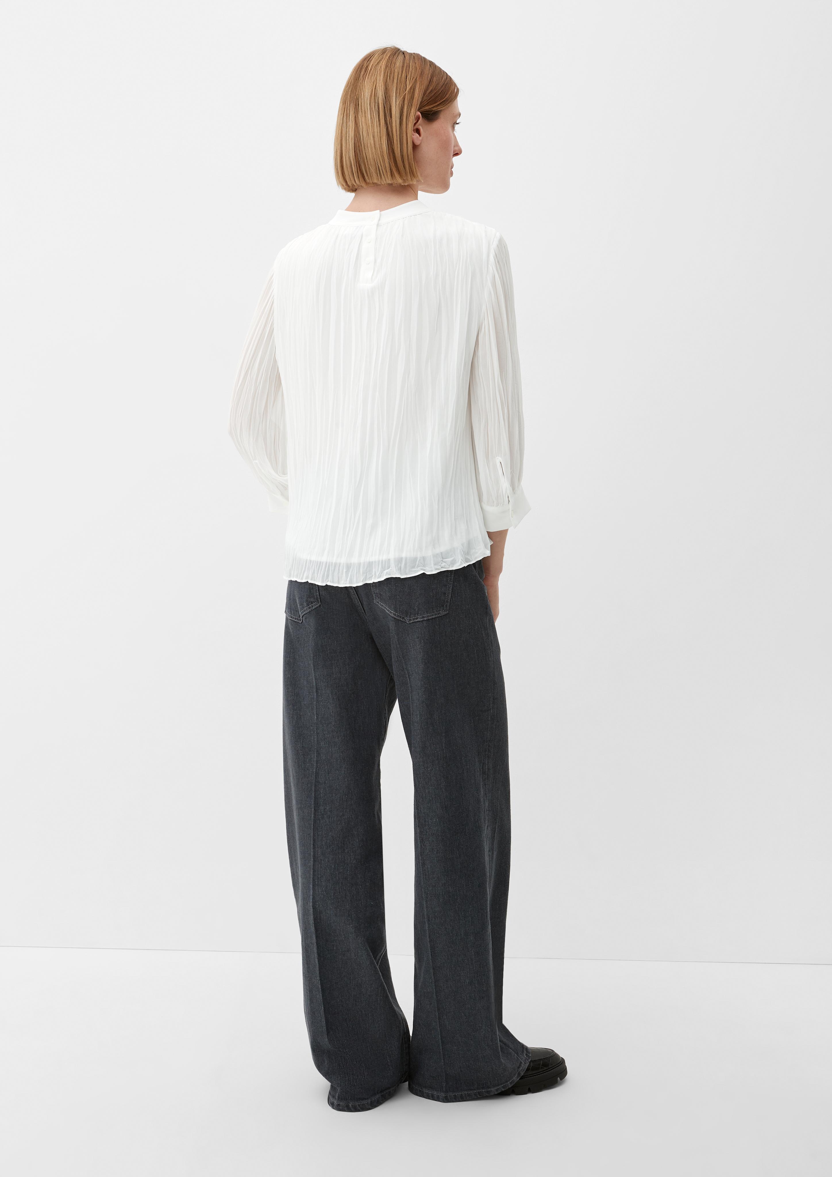 Chiffonbluse mit 3/4-Ärmeln  2129647-0200