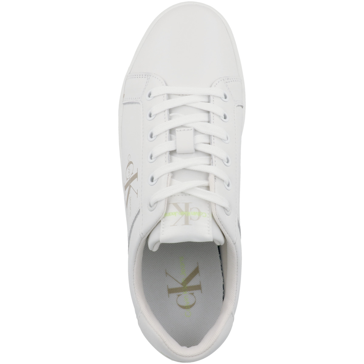 Calvin Klein Jeans Classic Cupsole Fluo Contrast Sneaker Low weiss