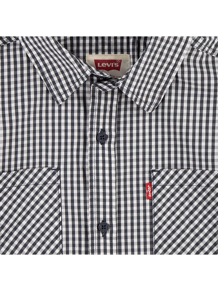 Levi's Kids Hemd in Weiß/ Schwarz günstig kaufen