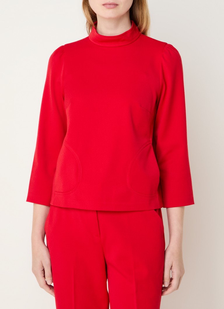 ba&sh Coon top with puff sleeves