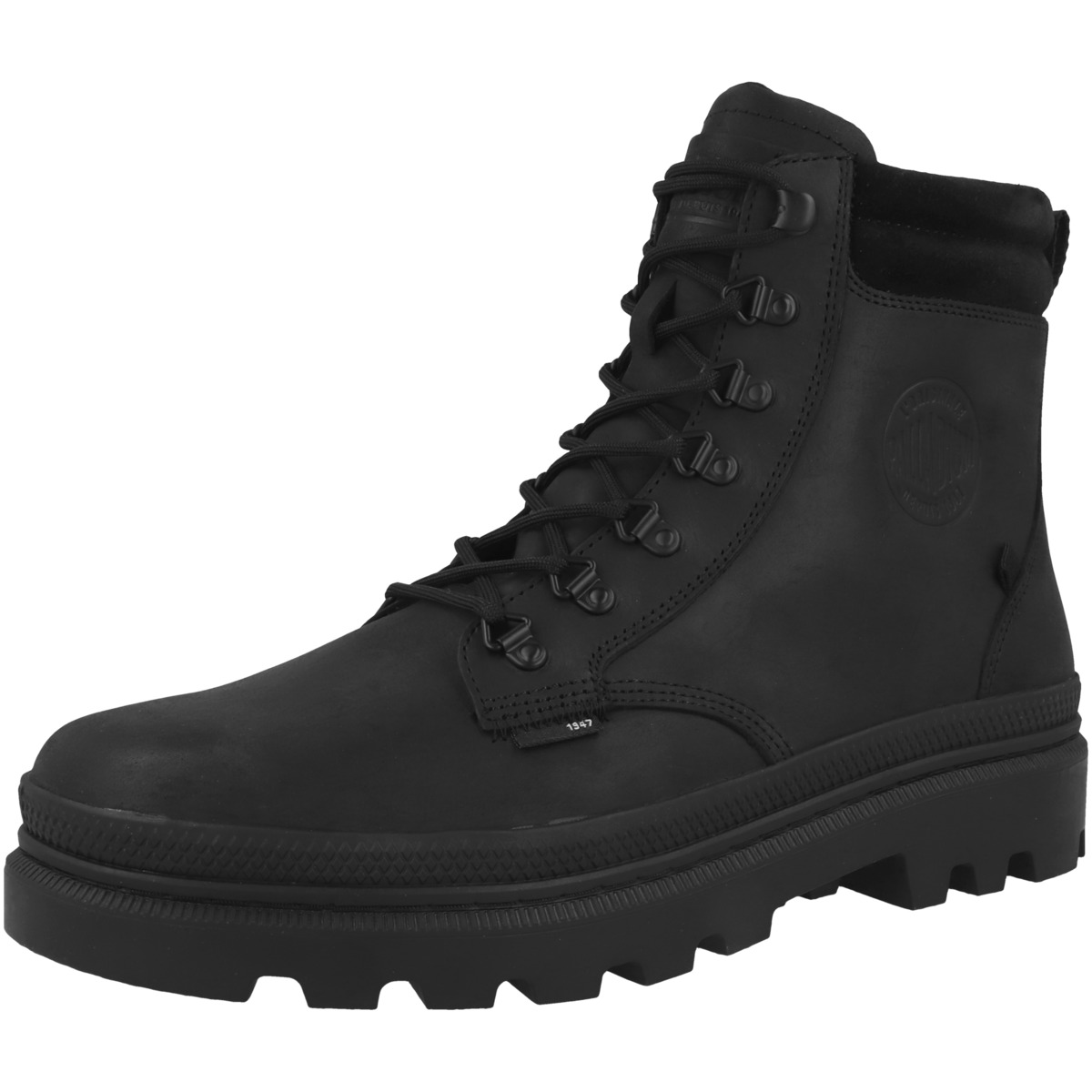 Palladium Pallatrooper Hiker Leather Schnürboots schwarz