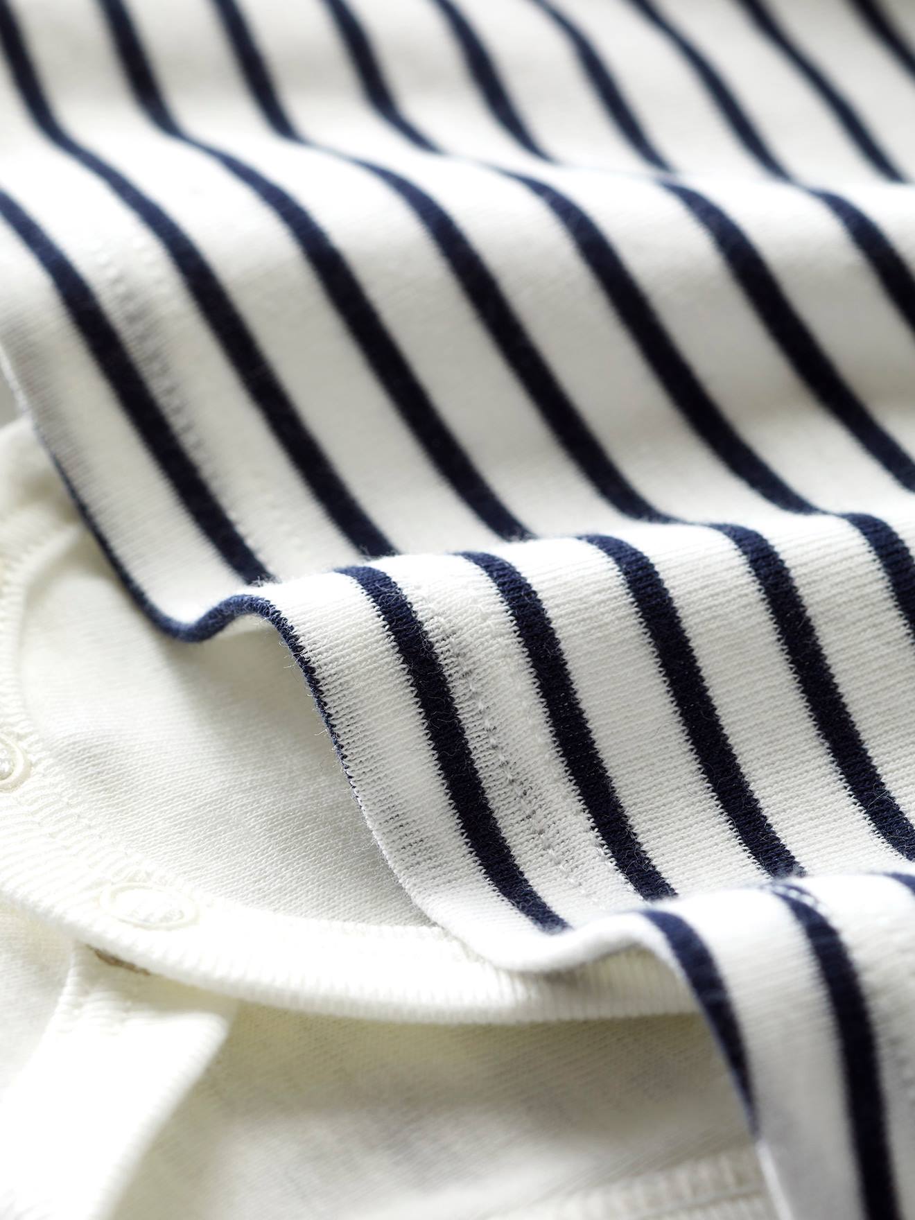 Robe body rayée marinière en coton bio bébé