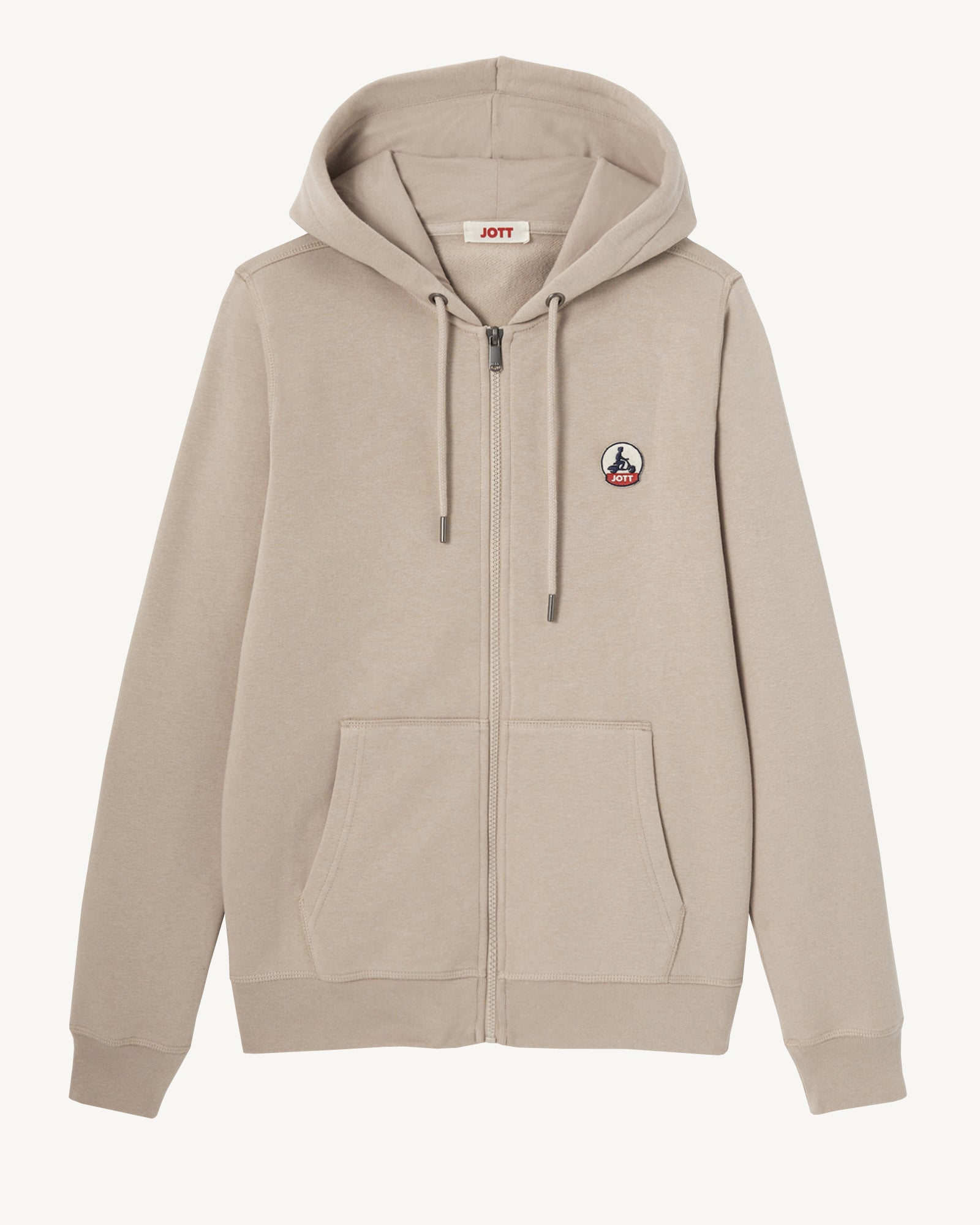 Sweat à capuche femme en coton biologique Beige Oaxaca