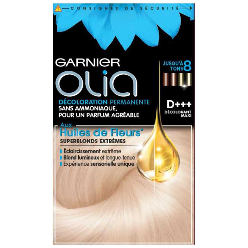 garnier coloration Olia Crème de Décoloration Permanente Sans Ammoniaque