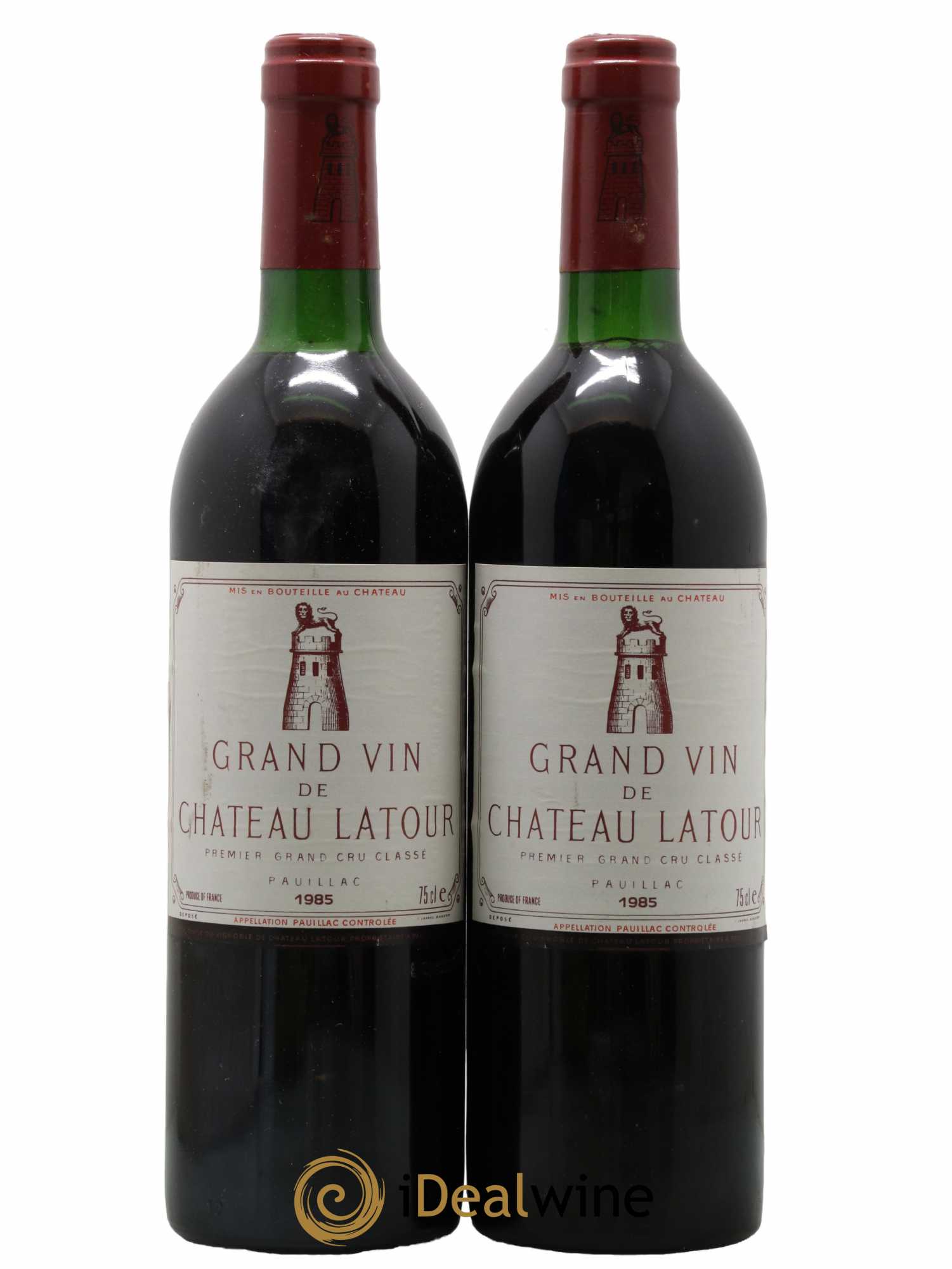 Château Latour 1er Grand Cru Classé  1985 - Lot de 2 Bouteilles