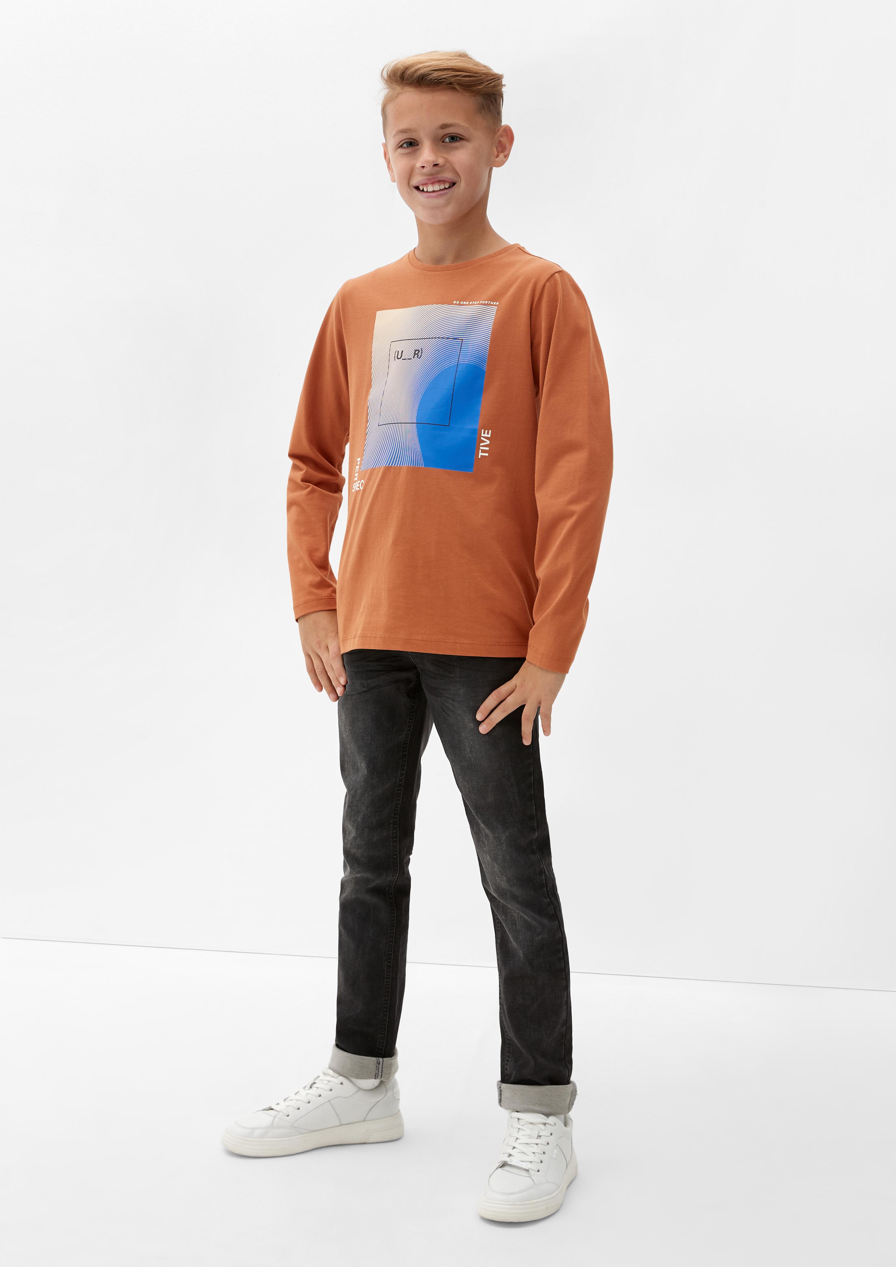 Sweatshirt mit Front-Print  2123045-8755