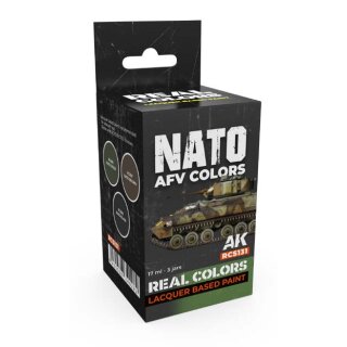 AK Real Colors Paintset - NATO AFV Colors (3x 17ml)