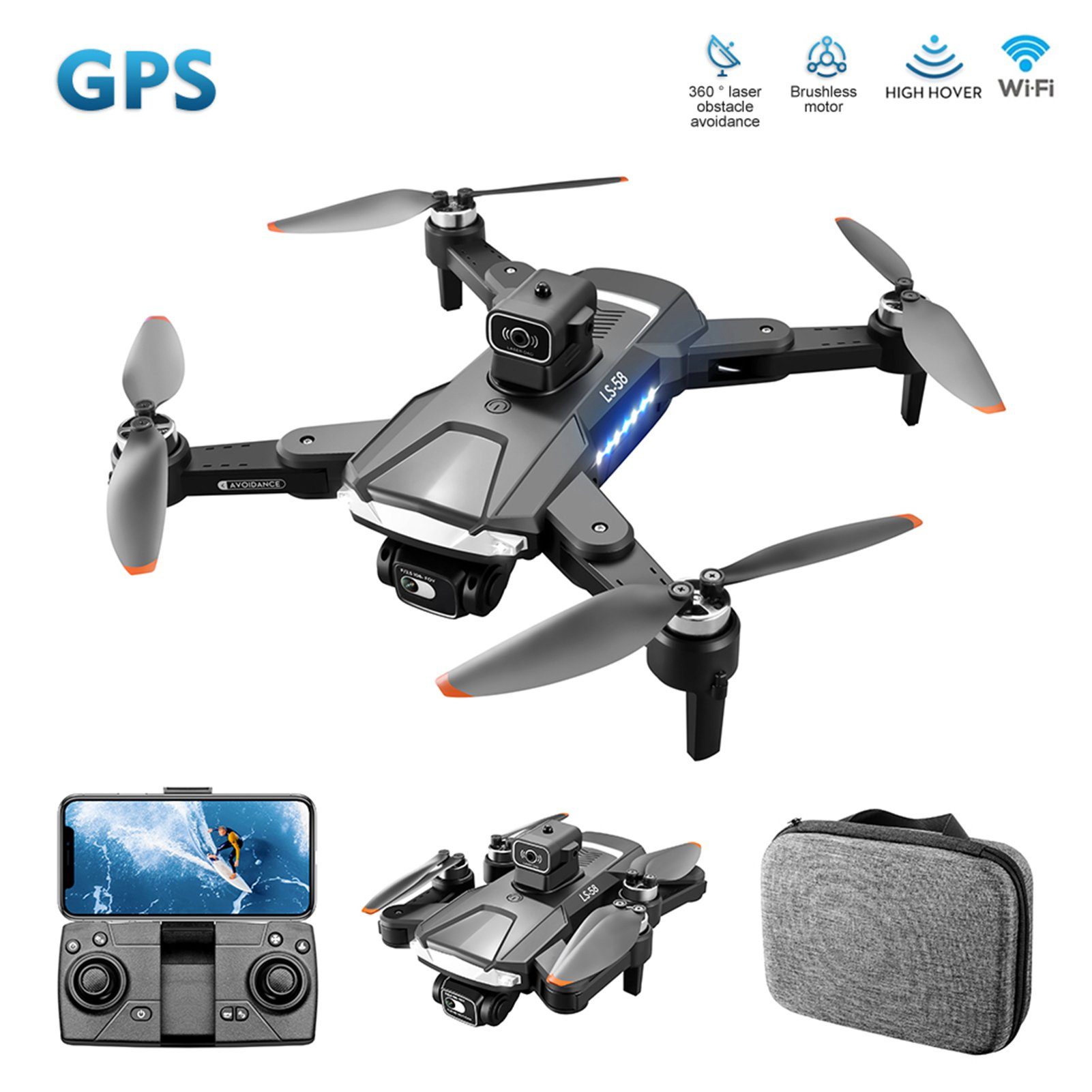 Rutaqian Drohne mit Kamera 4K,RC Quadcopter für Jungen Mädchen Anfänger Drohne