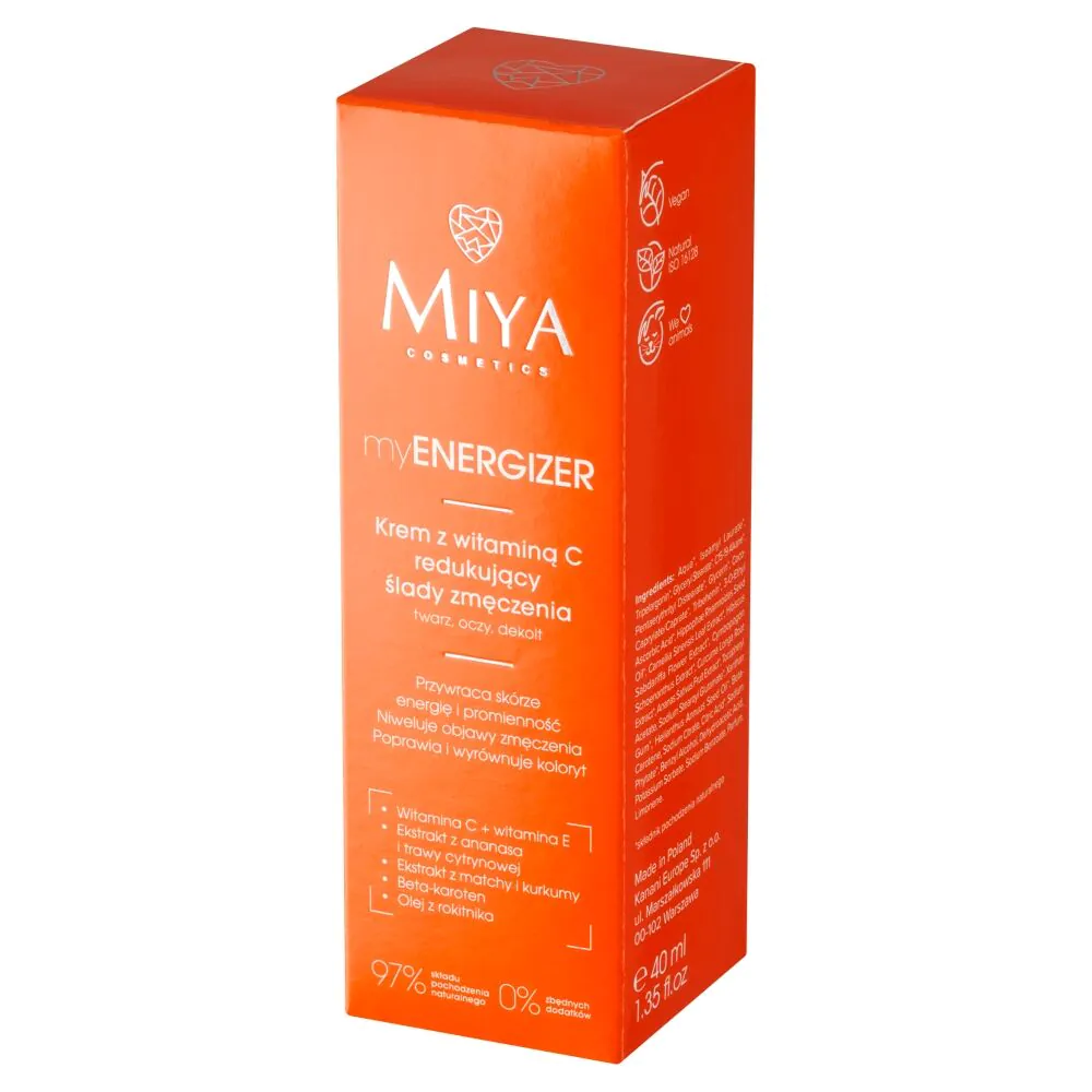 Miya myENERGIZER - Krema s vitaminom C koja smanjuje znakove umora 40ml