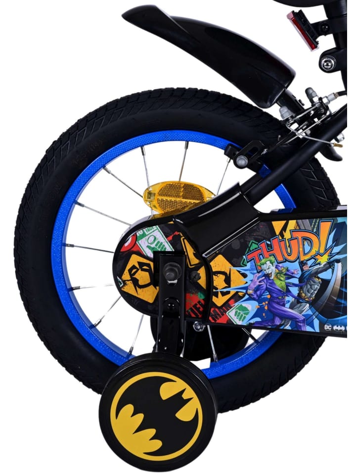 Volare Kinderfahrrad Batman für Jungen 14 Zoll Kinderrad in Schwarz Fahrrad 4 Jahre günstig kaufen onesize