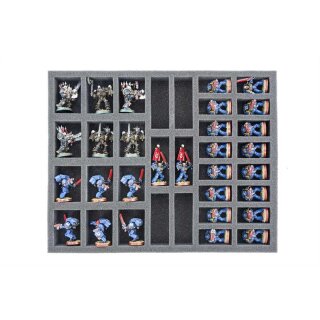 Feldherr 50 mm Full-Size mit 34 Fächern gemischter Größe und Boden