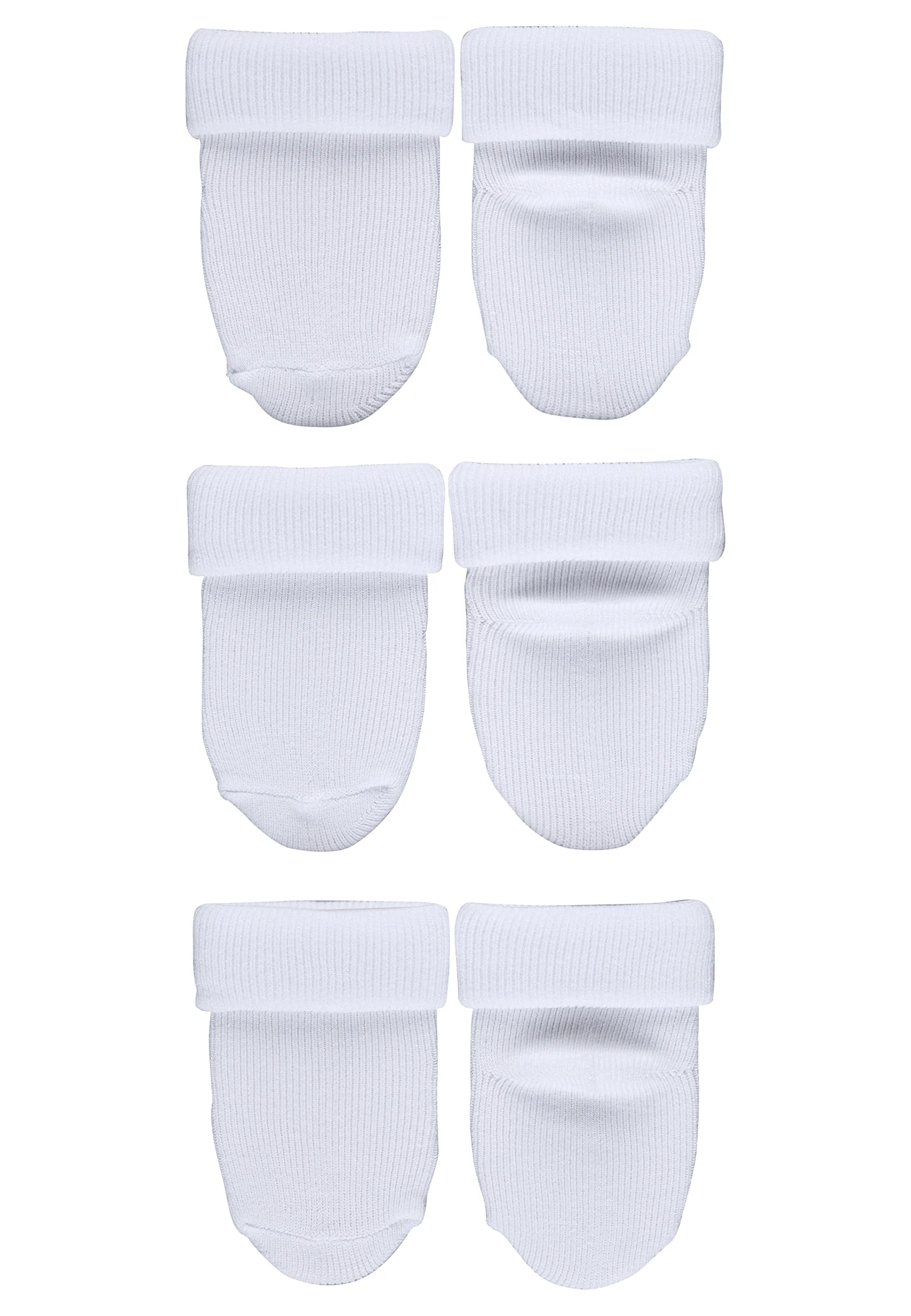 Erstlingssöckchen 3er-Pack uni mit Umschlag