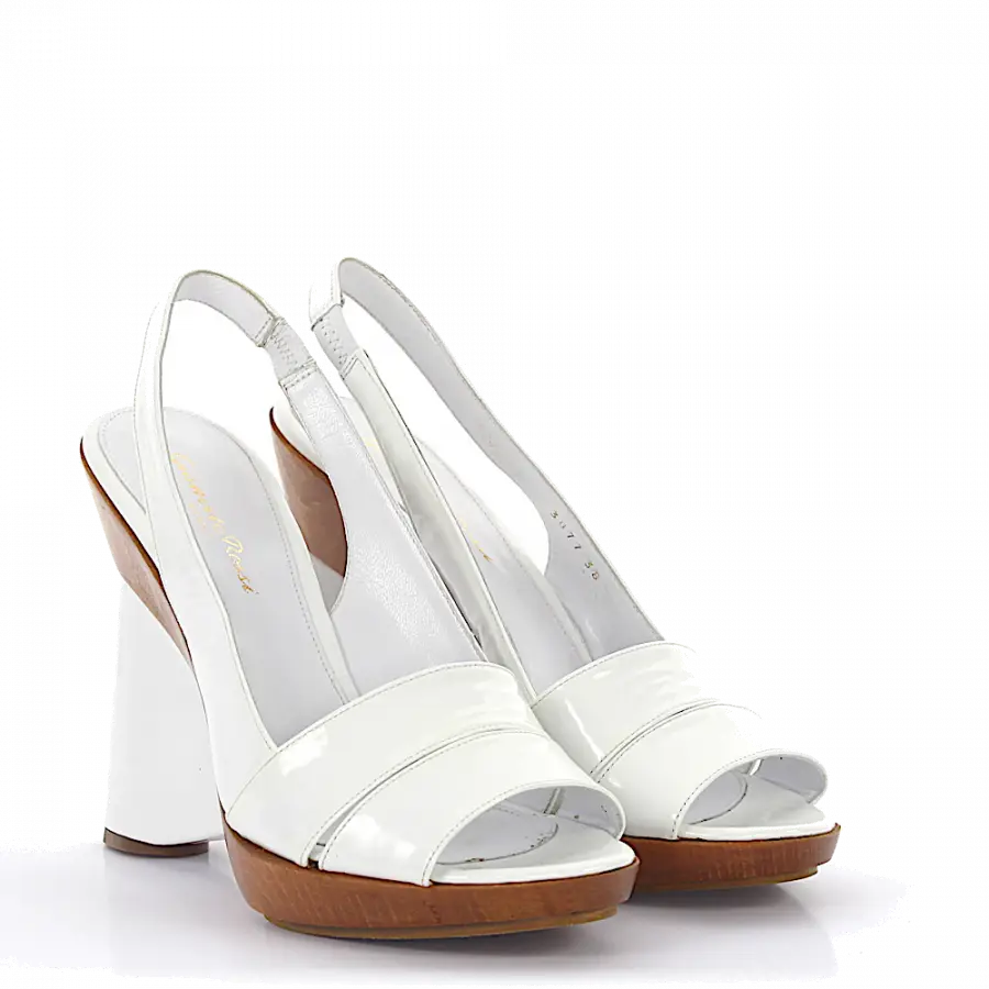Gianvito Rossi - Plateausandalen weiß - weiß