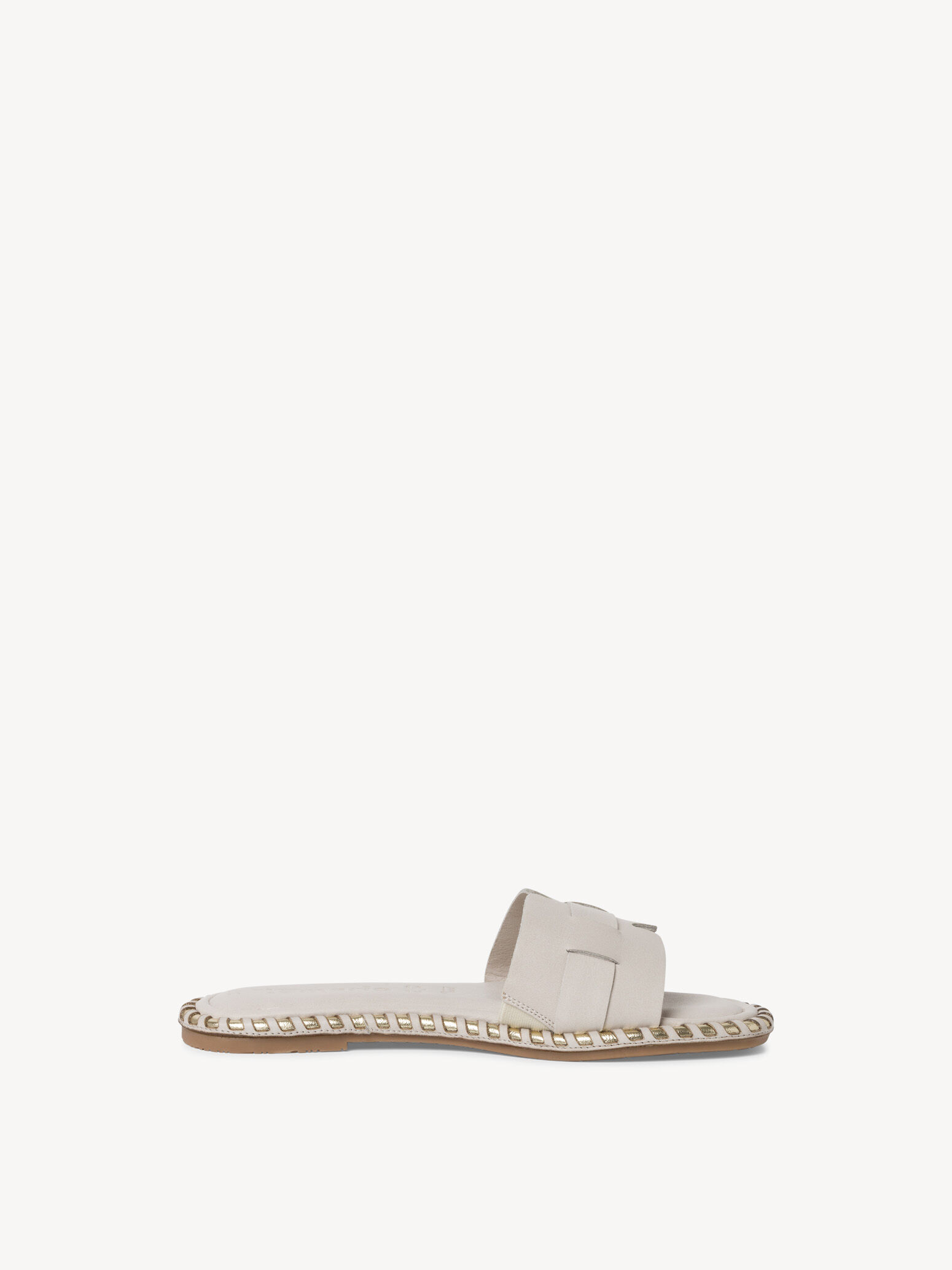 Mule en cuir - beige