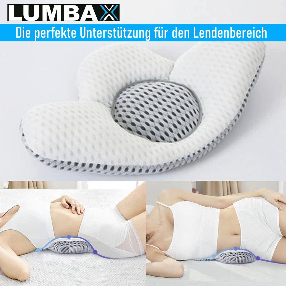 MAVURA Lendenkissen LUMBAX Lumbalkissen Rückenkissen Schmetterlingskissen, für Rückenschläfer & Seitenschläfer