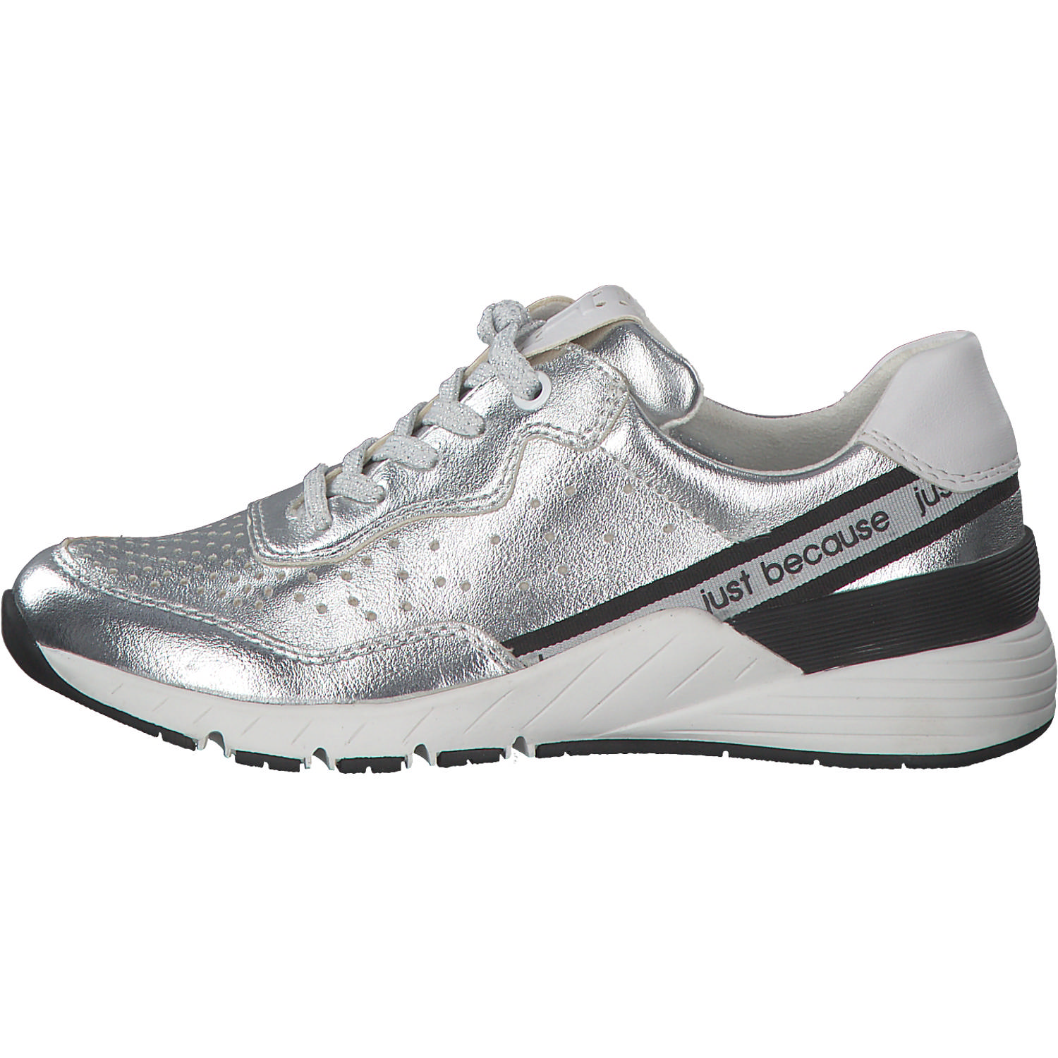 Marco Tozzi 23737, Sneakers Low, Damen, SILVER/WHITE