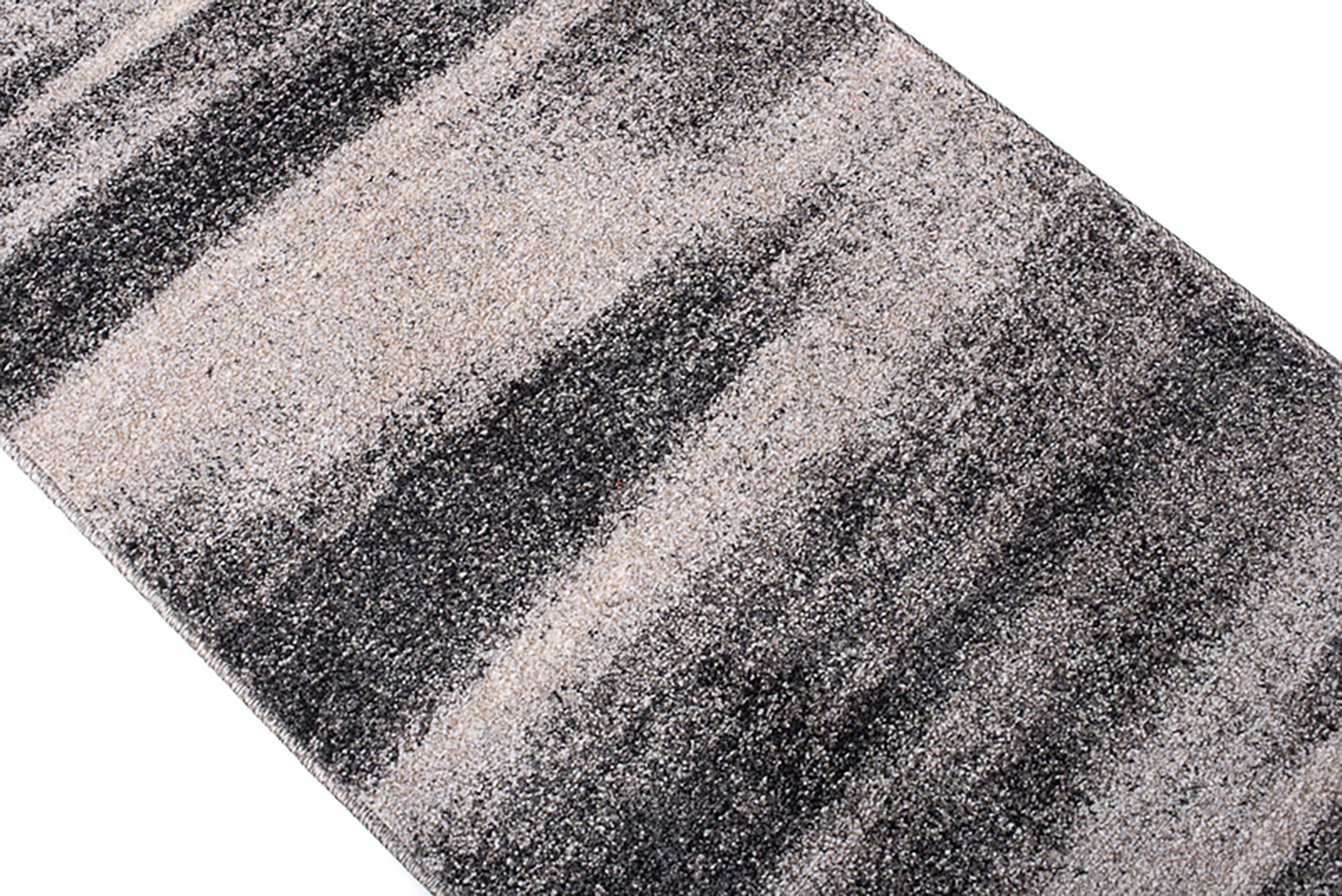 Läufer Läufer Flurläufer Modern für Vorzimmer, Küche - Grau, Mazovia, 60 x 100 cm, Kurzflor, Meterware, Höhe 10 mm, Kurzflor - niedrige Florhöhe