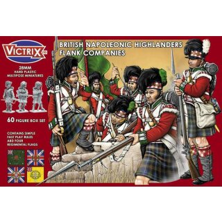 28mm British Napoleonic Highlander Flank Companies 1807 – 1815