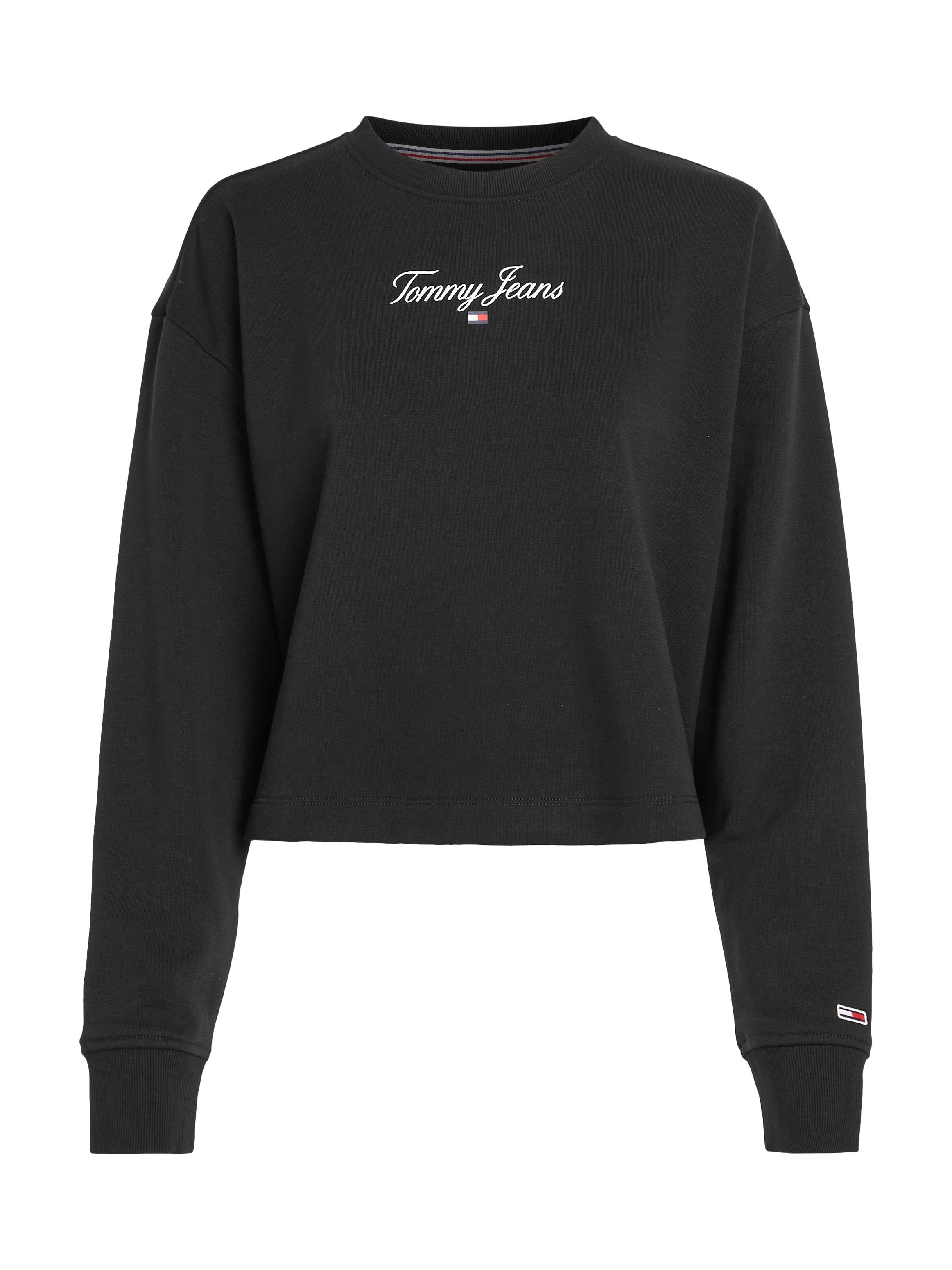Tommy Jeans Sweatshirt TJW RLX ESSENTIAL LOGO 1 CREW mit Kontrastband am Ausschnittinneren