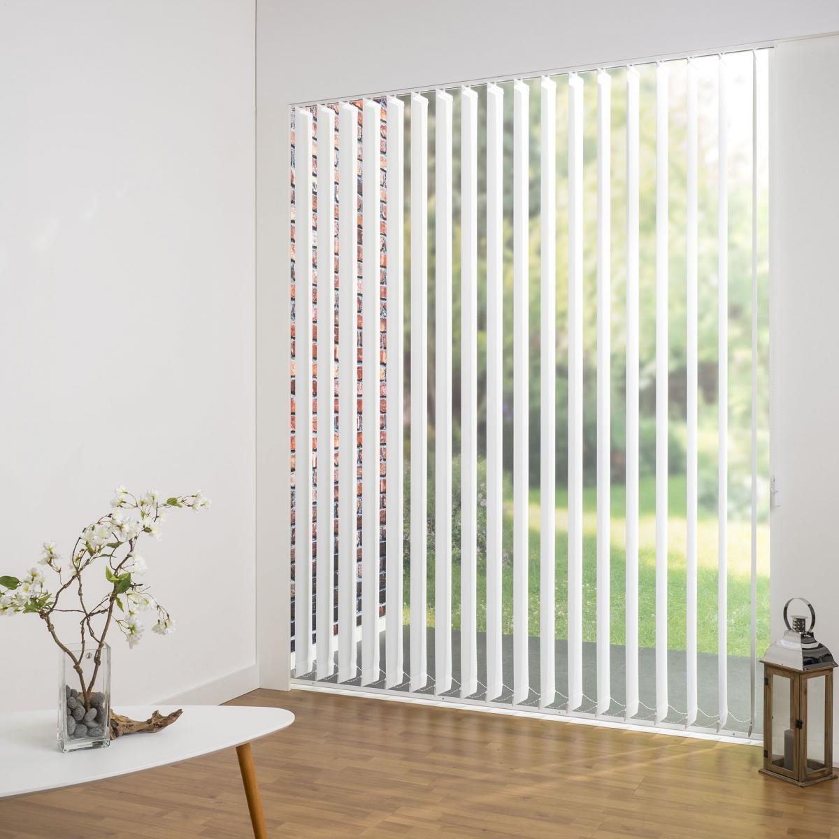 Bella Casa Vertikalanlage Maß, 127 mm Lamelle, 120 x 180 cm, weiß