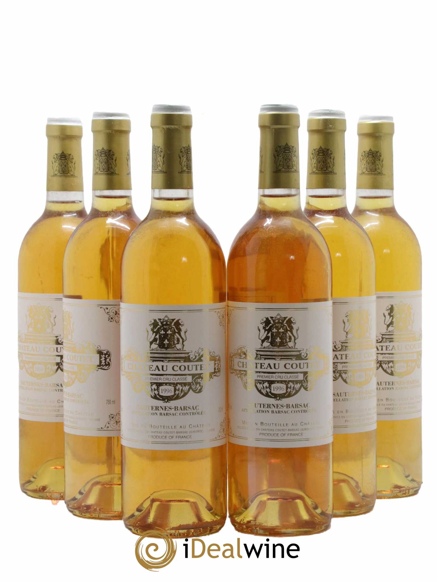 Château Coutet 1er Grand Cru Classé  1996 - Lot de 6 Bouteilles
