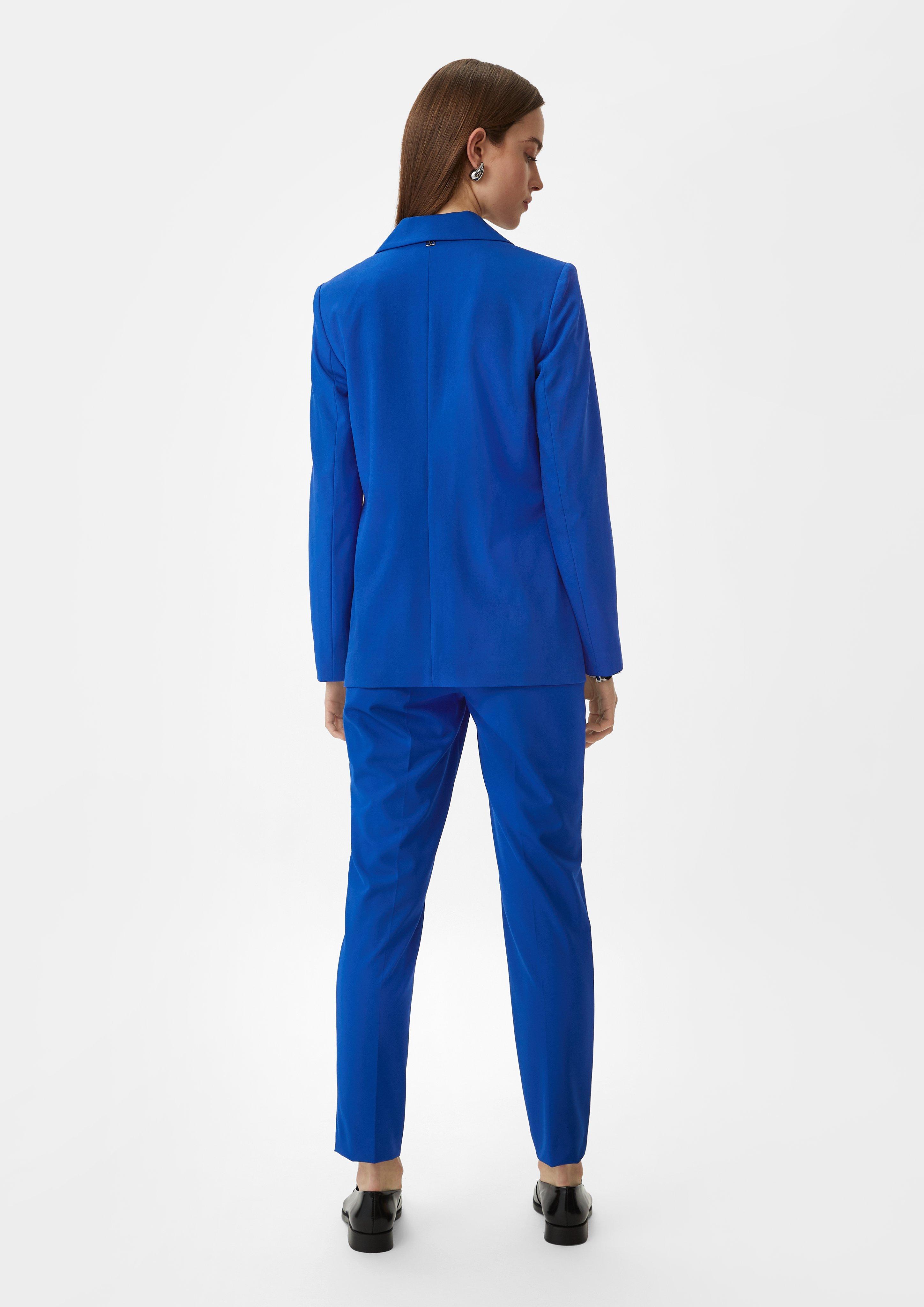 Blazer aus Viskosemix - ozeanblau
