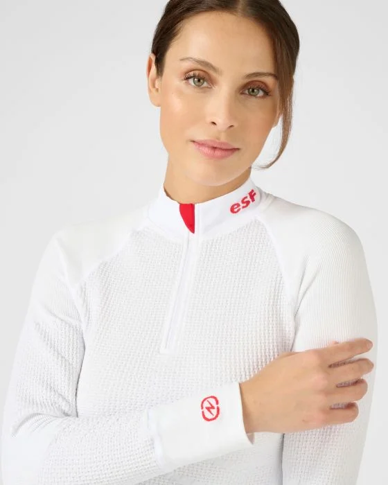 T-shirt col zippé Energy Thermolactyl 4 femme