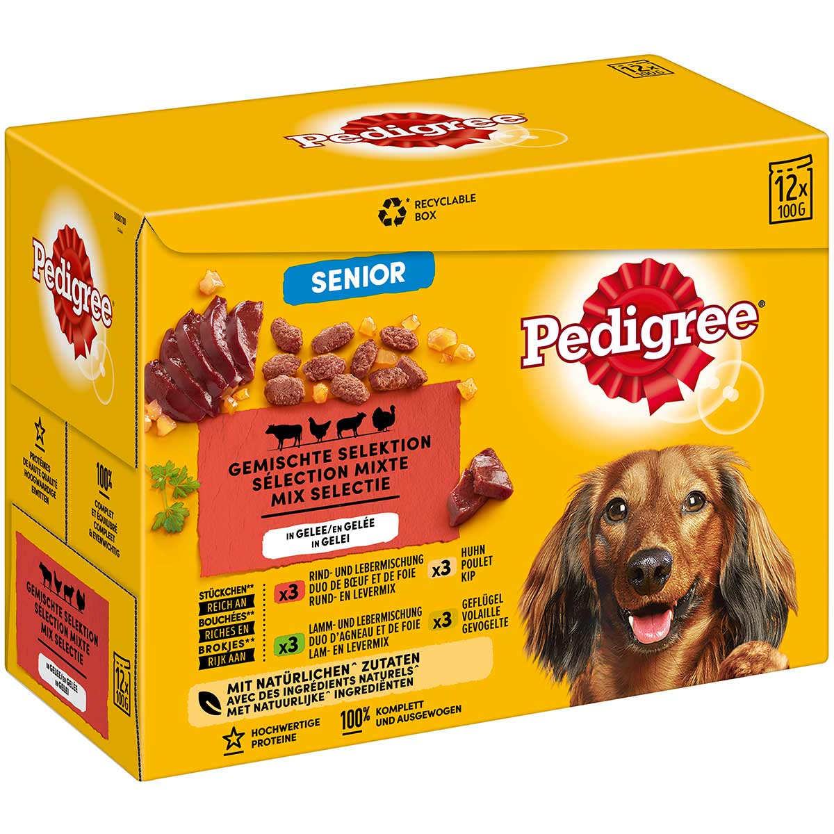 Pedigree Senior Gemischte Selektion in Gelee 12x100g bei ZooRoyal