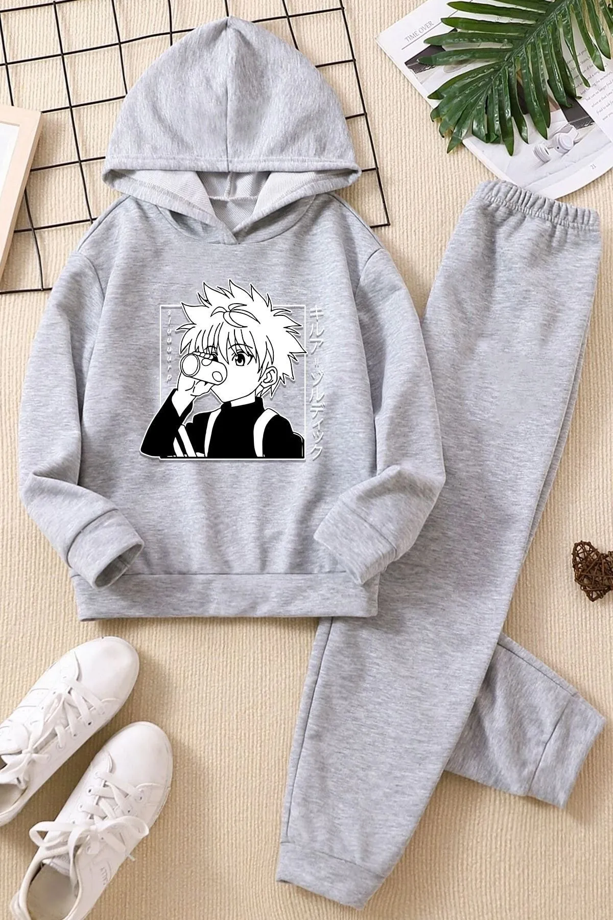 uyguntarz  Killua Zoldyck-Trainingsanzug-Set für Kinder