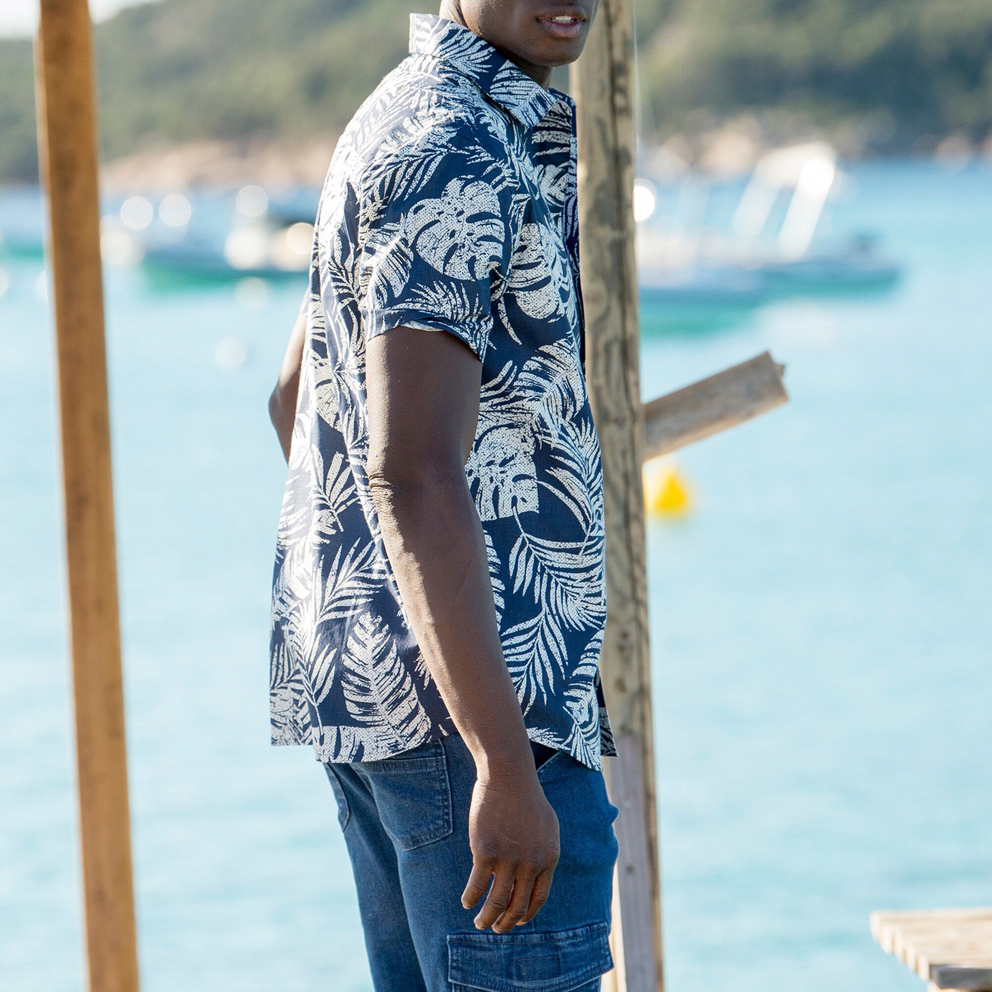 Chemise imprimée manches courtes
