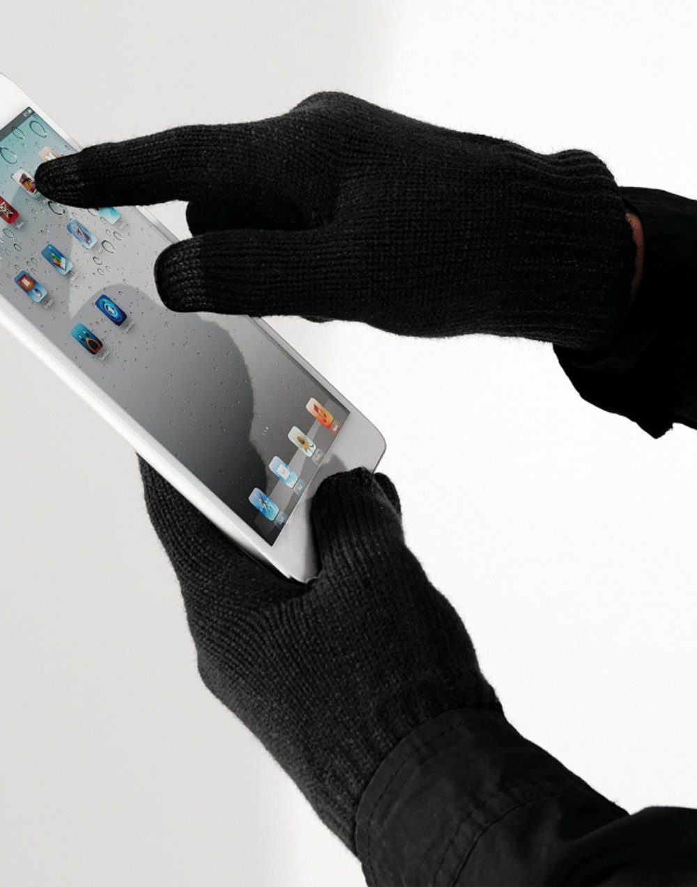 Goodman Design Strickhandschuhe Touchscreen Gloves Fingerhandschuh Touchscree-geeignet, Finger und Daumen teilweise leitfähig