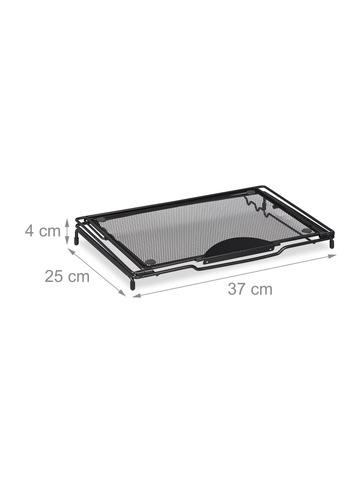 relaxdays Laptopständer in Schwarz - (B)37 x (H)14,5 x (T)25 cm günstig kaufen onesize