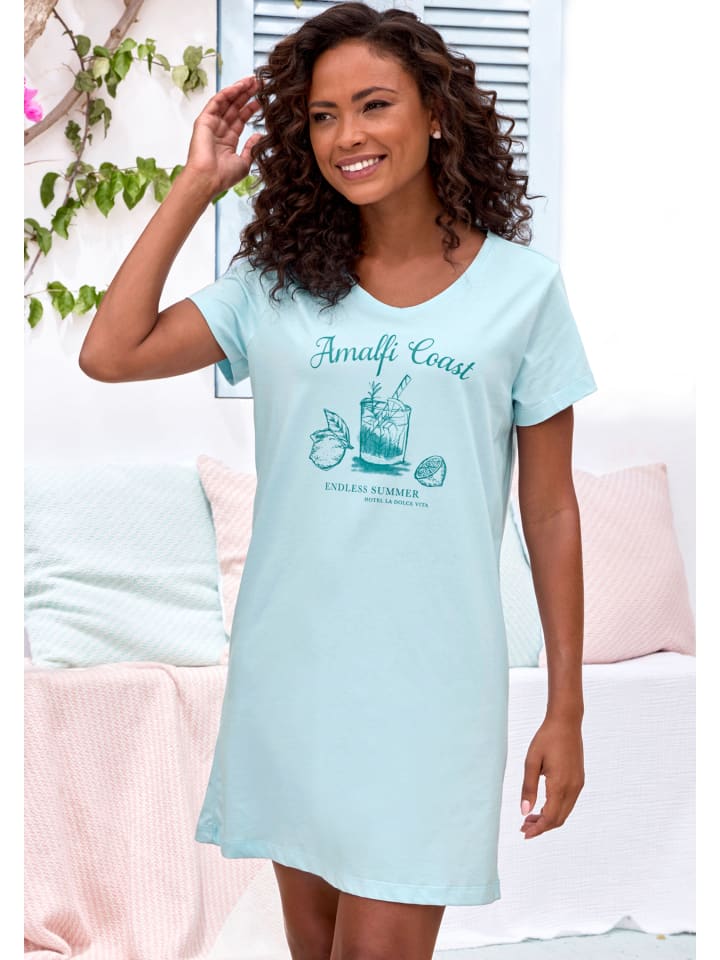 VIVANCE DREAMS Sleepshirt in hellblau günstig kaufen 32/34