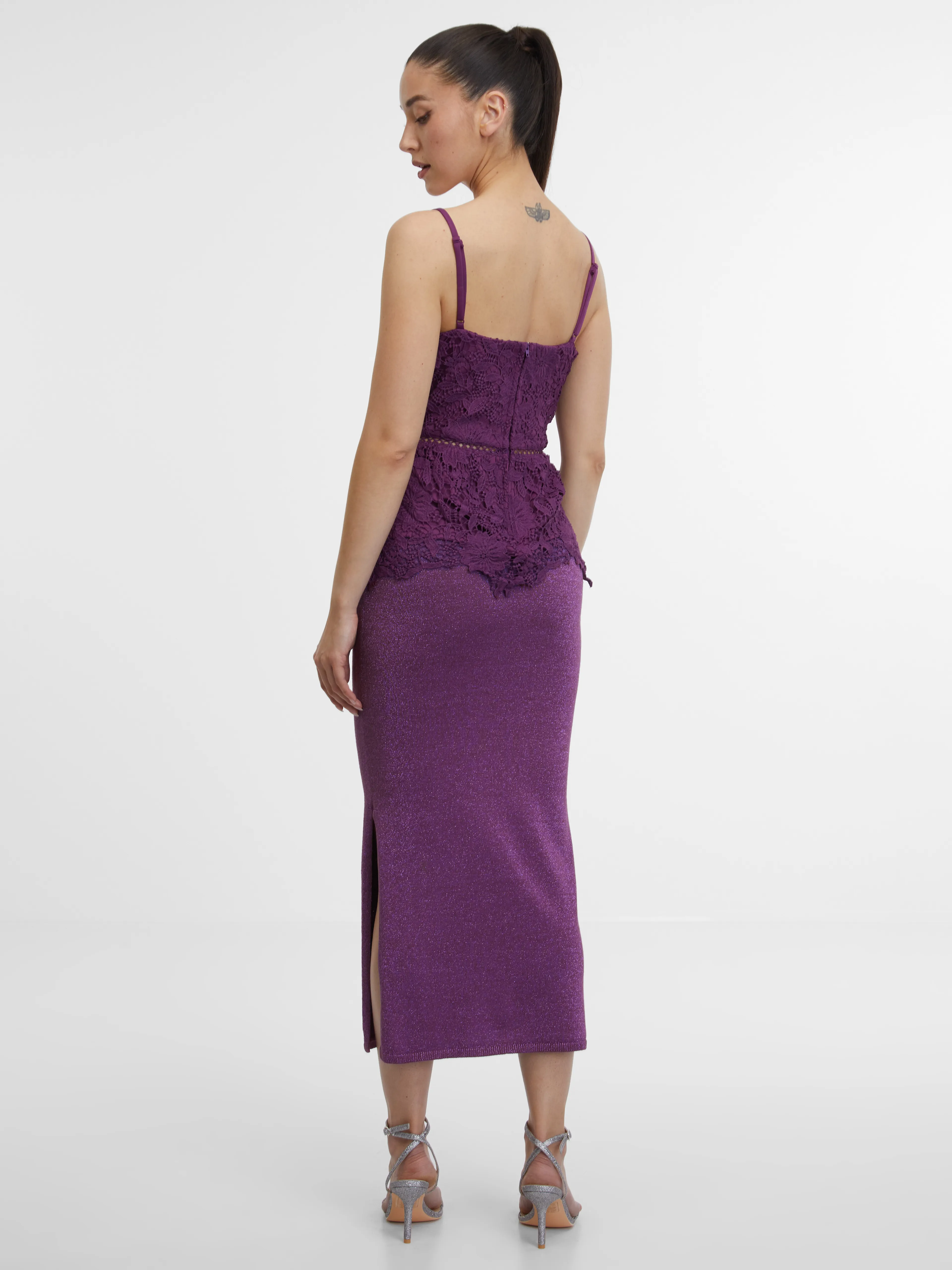 Lila Damen-Spitzentop ORSAY