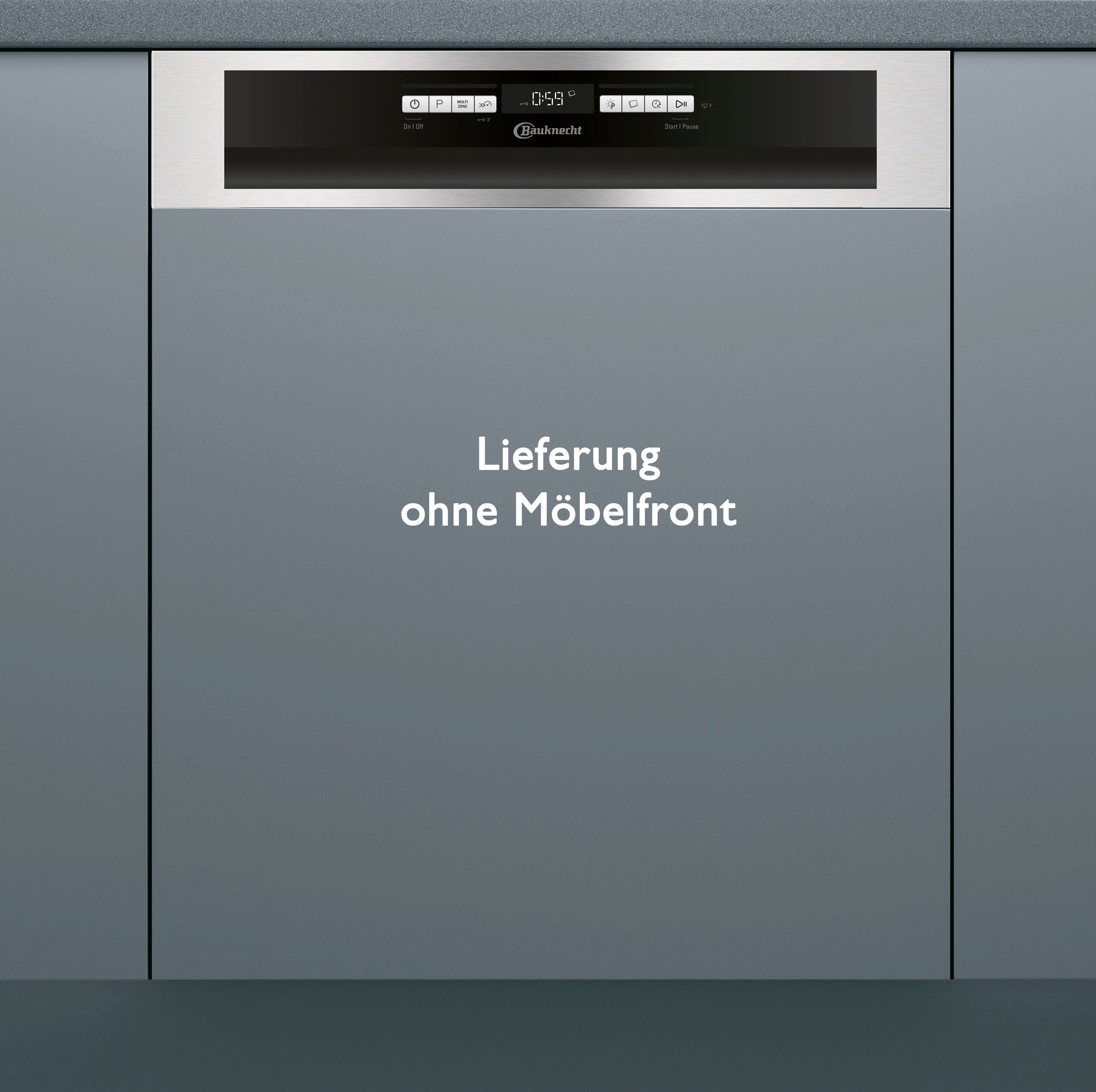 BAUKNECHT teilintegrierbarer Geschirrspüler, OBBC Ecosilent 7540, 14 Maßgedecke, 4 Jahre Herstellergarantie inkl.