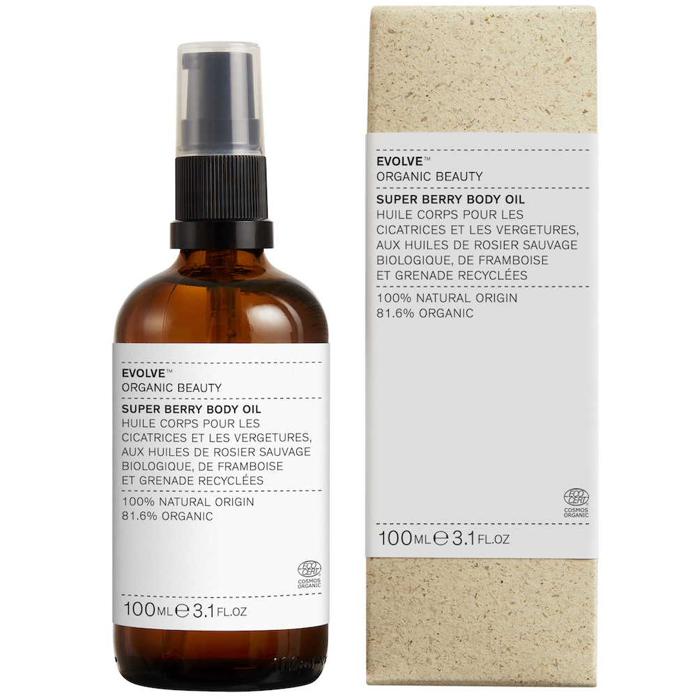 evolve organic beauty SUPER BERRY BODY OIL HUILE DE CORPS AUX SUPER PETITS FRUITS