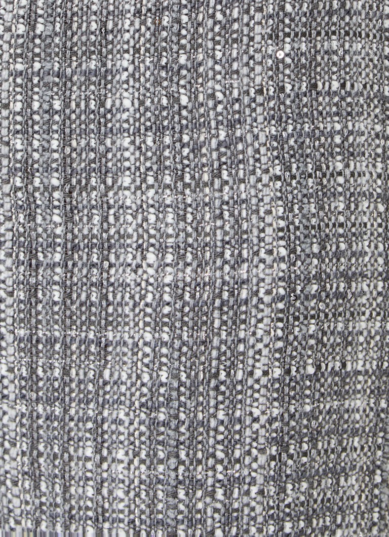 Pantaloni Maje a vita alta e gamba dritta con effetto tweed.