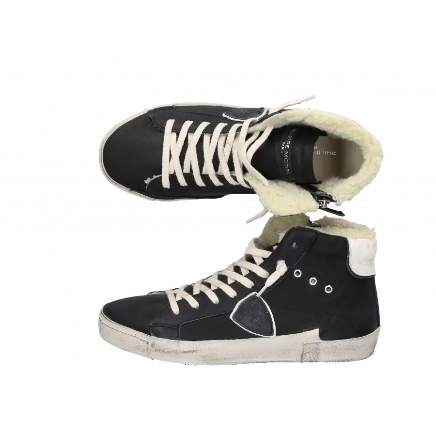 Philippe Model - Sneaker high PRHU WF03 Kalbsleder - schwarz