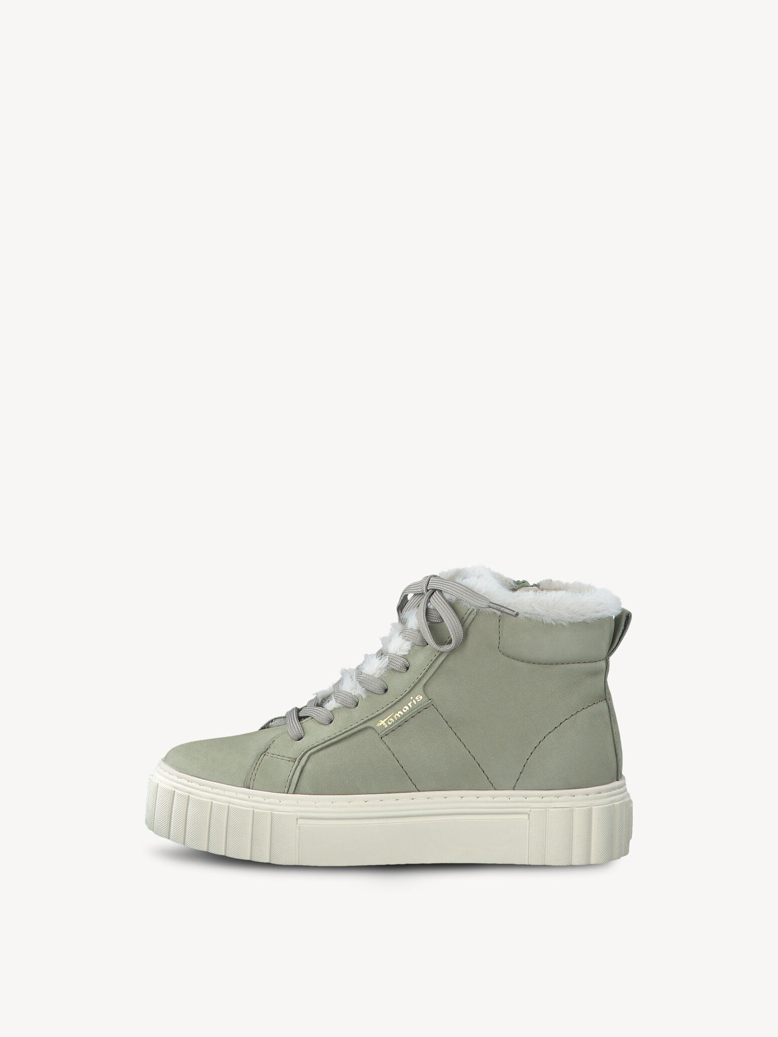 Bottine en cuir - vert doublure chaude