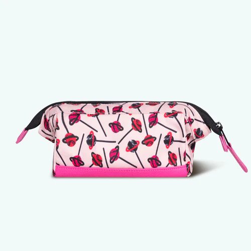 Pink school pencil case Rue des Forges